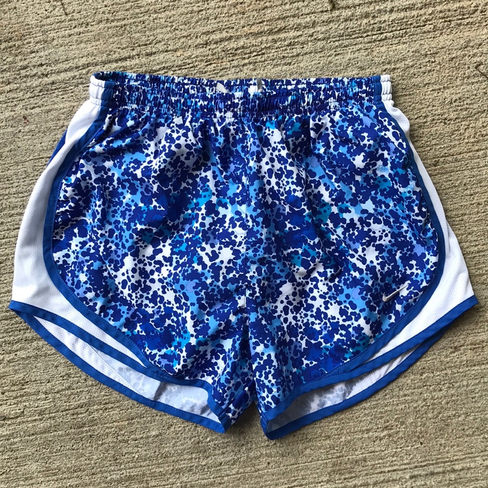 Nike Dri-Fit Blue Splatter Running Shorts